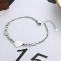 wholesale S925 Sterling Silver Heart Love Bracelet, AliExpress Sourced, Popular in Japan and Korea, Exquisite, Fashionable, Personalized, and Minimalist-0-0