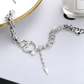 wholesale S925 Sterling Silver Heart Love Bracelet, AliExpress Sourced, Popular in Japan and Korea, Exquisite, Fashionable, Personalized, and Minimalist-0-3