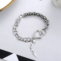 wholesale 925 sterling silver gold-plated, color-segmented, openwork, cabochon-cut Hetian jade and green jade earrings for women in ancient Chinese Hanfu style-8*12mm Jasper Earrings>925 Silver Gold Plated