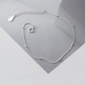 wholesale Metal Material S925 Silver Bracelet for Women Korean Minimalist Style Fresh and Sweet Small Light Pearl Girly Heart Hand Accessory S3683-0-0