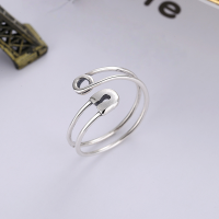 wholesale S925 Sterling Silver Retro Antique Pin Tail Ring Open Joint Knuckle Ring INS Same Style-YJ095/approx. 1.4g Adjustable opening