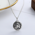 wholesale 925 Silver Metal Material Japanese Korean Light Luxury Synthetic Opal Water Drop Geometric Forest Women Small Necklace Wholesale Necklace Jewelry-0-0