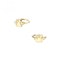wholesale 9K genuine gold Japanese-style cute and super adorable cat paw ear cuff for women, petite and delicate mini cat claw ear clip-0-0