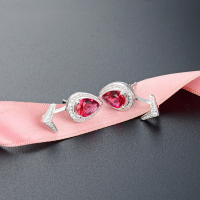 wholesale S925 Sterling Silver Korean Minimalist Designer Diamond Stud Earrings Small Fragrance Style Fashion Studs Source Factory-Stud Earrings with Plastic Earplugs 925 Silver