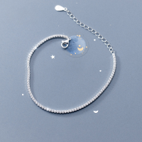 wholesale S925 Sterling Silver Sweet Row Diamond Shining Bracelet Simple Full Diamond Ins Xiaohongshu Geometric Women's Accessory S4164-S925 silver bracelet silver 925 silver