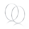 wholesale S925 Sterling Silver Hypoallergenic Plain Hoop Earrings for Women,,-0-6