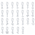 wholesale S925 Sterling Silver Single 26-letter Alphabet Ear Hoop,ins-0-4