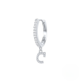 wholesale S925 Sterling Silver Single 26-letter Alphabet Ear Hoop,ins-0-17