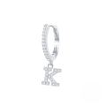 wholesale S925 Sterling Silver Single 26-letter Alphabet Ear Hoop,ins-0-20