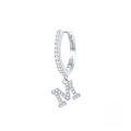 wholesale S925 Sterling Silver Single 26-letter Alphabet Ear Hoop,ins-0-21