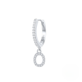 wholesale S925 Sterling Silver Single 26-letter Alphabet Ear Hoop,ins-0-23