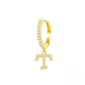 wholesale S925 Sterling Silver Single 26-letter Alphabet Ear Hoop,ins-0-14