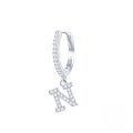 wholesale S925 Sterling Silver Single 26-letter Alphabet Ear Hoop,ins-0-22