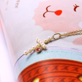 wholesale 9K Gold Japanese and Korean Light Luxury Jewelry Natural Pearl Cross Ruby Lucky Bag Pendant Creative Necklace Simple and Elegant-0-2