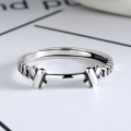 wholesale 925 Sterling Silver Cartoon Style Ring for Women, Niche Design, Minimalist Fashion, Adjustable Statement Ring, Trendy Index Finger Ring-0-1