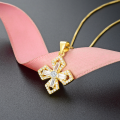 wholesale S925 Silver Korean Japanese Style Cross Pendant Necklace for Women, Versatile Light Luxury Jewelry, Direct from Factory Wholesale-0-0