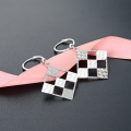 wholesale S925 Silver Korean Japanese Style Ins Fashion Minimalist Versatile Checkered Grid Ear Clips-0-0
