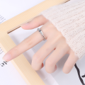wholesale S925 Sterling Silver Lucky Good Luck Fashionable and Unique Ins Trendy Open-Ended Minimalist Ring-0-3