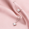wholesale S925 Sterling Silver Korean Style Minimalist Fresh Small Heart Earrings, Japanese Sweet Fashion Ear Accessories G7402-0-2