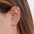 wholesale S925 Sterling Silver Hot-Selling Colorful Diamond Lightning Earrings for Women,-0-1