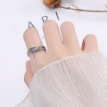 wholesale S925 Sterling Silver Women's Trendy Open Adjustable Wheat Design Ring Minimalist Ins Style Vintage Index Finger Ring-0-2