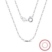 wholesale S925 Sterling Silver 10mm Melon Seed Chain Versatile Necklace, Matching Chain, Collarbone Minimalist Chain, Direct from Manufacturer-White gold, length: 45cm, weight: 1.79g 925 silver