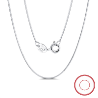 wholesale S925 Sterling Silver Cloud-Pull Jewelry Octagon Snake Chain 075mm Minimalist Versatile Plain Chain for Layering Bare Chain-Silver octagonal snake chain, 40cm long, weighing approximately 1.67g 925 silver