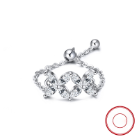 wholesale S925 Silver Korean Dongdaemun Ins-style Fashion Luxury Heart-shaped Earrings for Women, Elegant Diamond-inlaid Jewelry-Earrings with plastic earplugs 925 silver