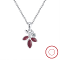 wholesale S925 Sterling Silver Y-Shaped Colored Zircon Pendant Necklace for Women Direct from Manufacturer Wholesale-0-63