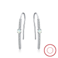 wholesale S925 sterling silver gold-plated ultra-sparkling zirconia drop earrings, manufacturer wholesale-0-112