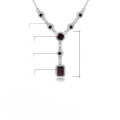 wholesale S925 Silver Inlaid Natural Topaz Pendant Necklace with a Sense of High-End Luxury Jewelry-0-5
