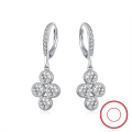 wholesale S925 sterling silver gold-plated ultra-sparkling zirconia drop earrings, manufacturer wholesale-0-114