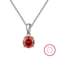 wholesale S925 Sterling Silver Jewelry, Zodiac Birthstone Round Cubic Zirconia Pendant Necklace, Cross-border Best-seller Direct from Manufacturer-0-5