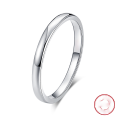 wholesale S925 Sterling Silver Cloud-Pull Jewelry 2mm Men's and Women's Couple Rings, Plain Band Rings, Direct from Manufacturer-0-0