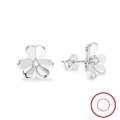 wholesale S925 Silver Christmas Series Fresh Snowflake Sweet Earrings Women Simple Diamond Inlaid Elegant Accessories E0104-1-0-1