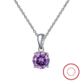 wholesale S925 Sterling Silver Jewelry, Zodiac Birthstone Round Cubic Zirconia Pendant Necklace, Cross-border Best-seller Direct from Manufacturer-0-6