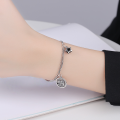 wholesale S925 Sterling Silver Korean New Edition Small Elephant Bracelet for Women, Fashion Minimalist Versatile Little Elephant Smiley Face Ins Style Women's Bracelet-0-2