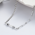 wholesale Sterling silver women's trendychoker necklace cute minimalist knotted hip-hop retro-0-0