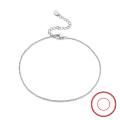 wholesale S925 Sterling Silver Cloud-Pull Anklet, Beach Double-Clasp Chain Anklet, Simple and Versatile, Cross-Border, Wholesale from Manufacturers-0-5