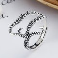 wholesale Metal material, Cthulhu ring octopus tentacle ring adjustable vintage punk style jewelry-0-1