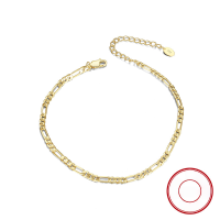 wholesale S925 Sterling Silver Cloud-Pull Jewelry, Floral-Inspired Mother-Daughter Anklet, INS Minimalist and Versatile, Popular European and American Style, Wholesale-5mm wide platinum (21.5cm + 5cm extension chain)  925 silver