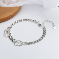 wholesale S925 Sterling Silver Minimalist Elegant Fashion Versatile Silver Jewelry Adjustable Open Heart Link Ring Korean Style-YJ171/approx. 2.48g Adjustable opening