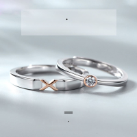 wholesale S925 Sterling Silver New Pattern Ring for Women and Men, Retro Grid Design, Internet Famous-YJ167/B model is about 1.8 grams. The opening is adjustable.