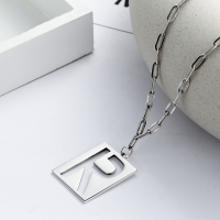 wholesale Sterling Silver S925 Minimalist R Letter Hollow-Out Lucky Hip-Hop Unisex Versatile-YL125/approx. 10.18g 925 silver