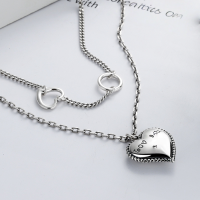 wholesale S925 Sterling Silver Adjustable Open Black and White Bond Couple Ring, Minimalist Japanese Style Luxury Long-Distance Matching Ring-S925 Silver &gt; White Ring