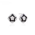 wholesale S925 Sterling Silver Cross-Border Hot-Selling Zircon Star-Shaped 3D Earrings for Women,-0-0