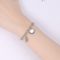 wholesale S925 Sterling Silver Minimalist Versatile Bracelet with Fun Charm, Small Niche Design for Ins, Gift-0-2
