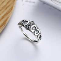 wholesale Sterling Silver S925 Women's English Letter Ring Minimalist Personality Index Finger Ring-YJ179/approx. 2.5g Adjustable opening