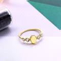 wholesale 9K Gold Geometric Moissanite Diamond Ring Hollow-Out Versatile Hand Jewelry from TSUTSUM* Autumn Winter New Collection-0-0