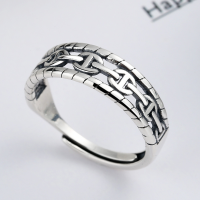 wholesale S925 Sterling Silver Pig Nose Ring for Women, Ouyang Nana Same Style, Ins Minimalist Aesthetic Adjustable Open Ring-YJ185/approx. 2.5g>Adjustable opening